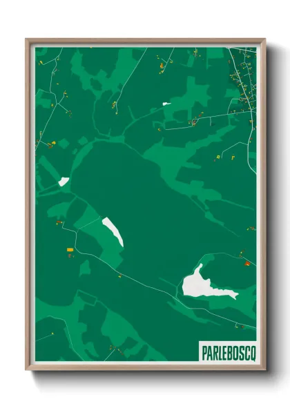 Une affiche de carte sur Parleboscq