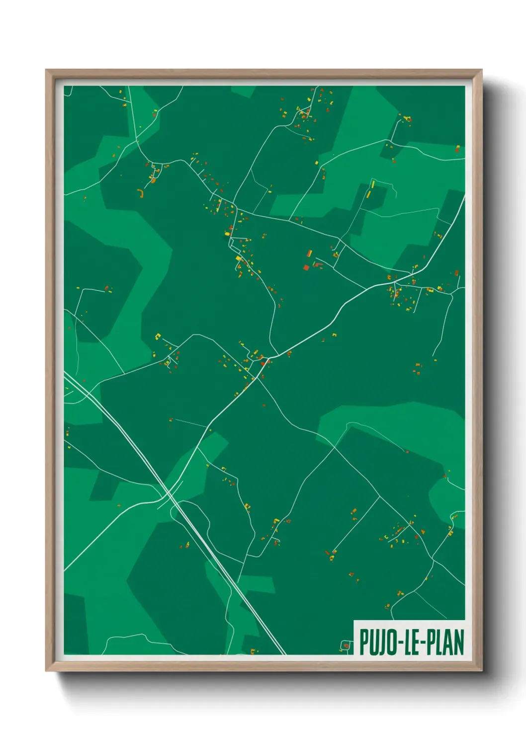 Un poster cartePujo-le-Plan
