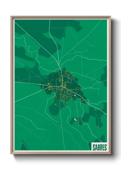 Une affiche de carte sur Sabres
