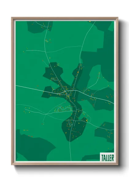 Une affiche de carte sur Taller