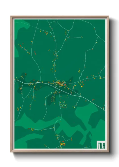Une affiche de carte sur Tilh