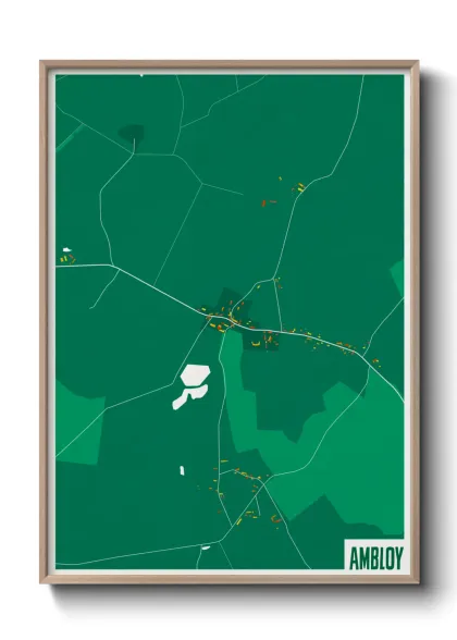 Une affiche de carte sur Ambloy