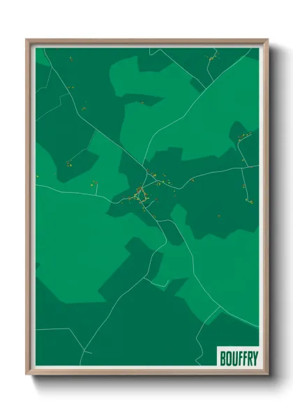 Une affiche de carte sur Bouffry