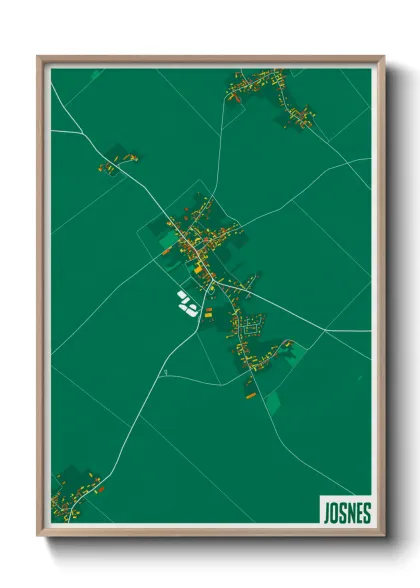 Une affiche de carte sur Josnes