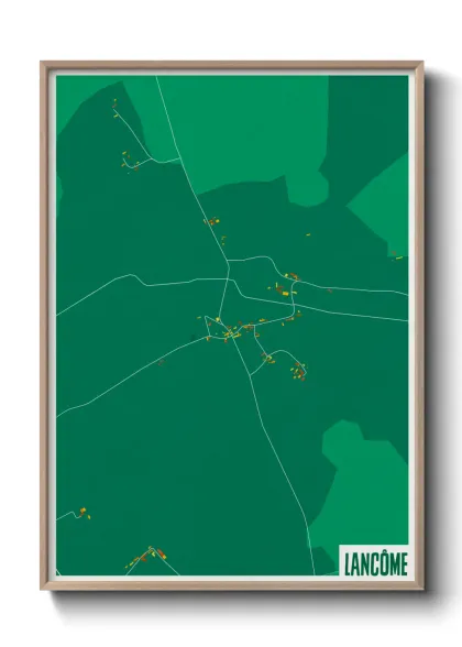 Une affiche de carte sur Lancôme