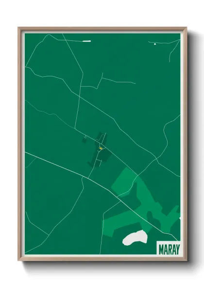 Une affiche de carte sur Maray