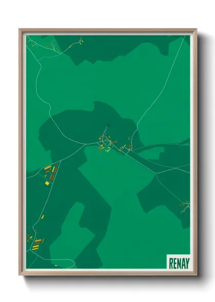 Une affiche de carte sur Renay