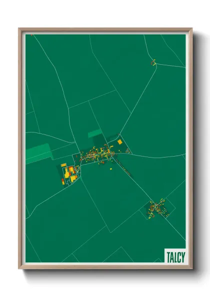 Une affiche de carte sur Talcy
