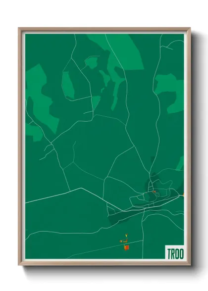 Une affiche de carte sur Troo
