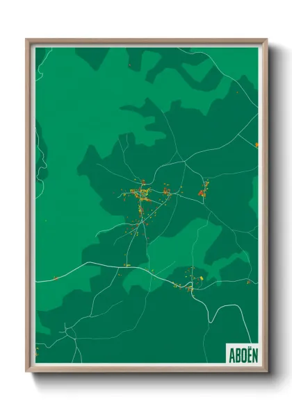 Une affiche de carte sur Aboën