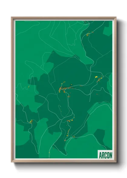 Une affiche de carte sur Arcon