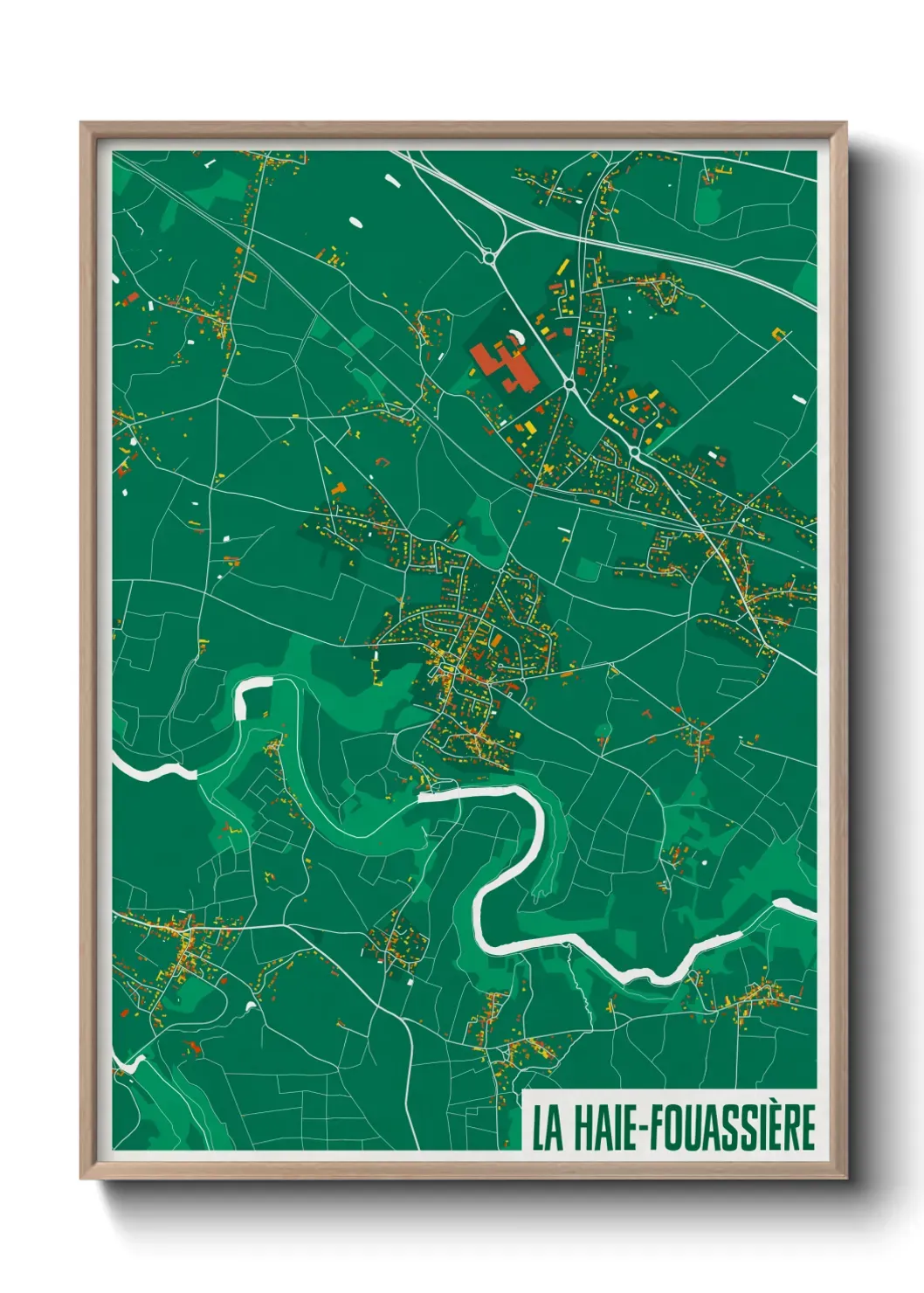 Un poster carteLa Haie-Fouassière