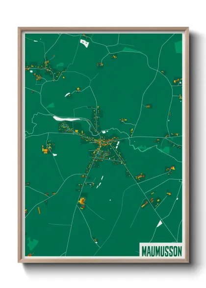 Une affiche de carte sur Maumusson