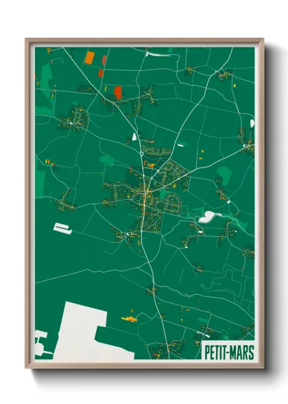 Une affiche de carte sur Petit-Mars