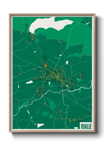 Une affiche de carte sur Riaillé