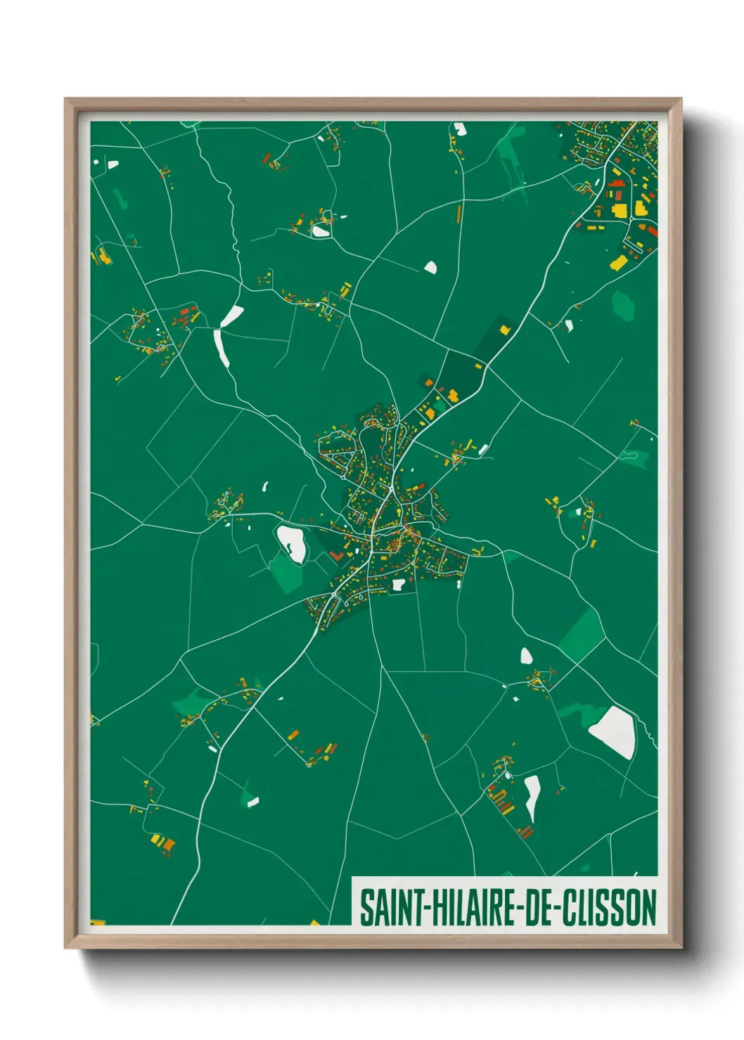 Un poster carteSaint-Hilaire-de-Clisson