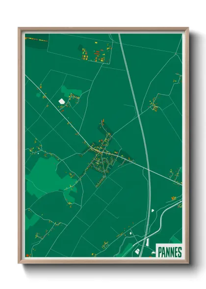 Une affiche de carte sur Pannes