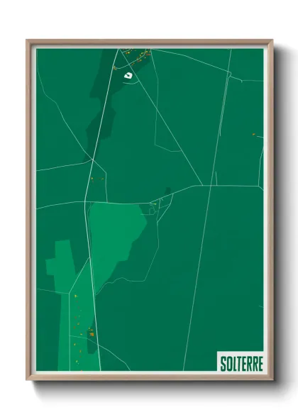 Une affiche de carte sur Solterre