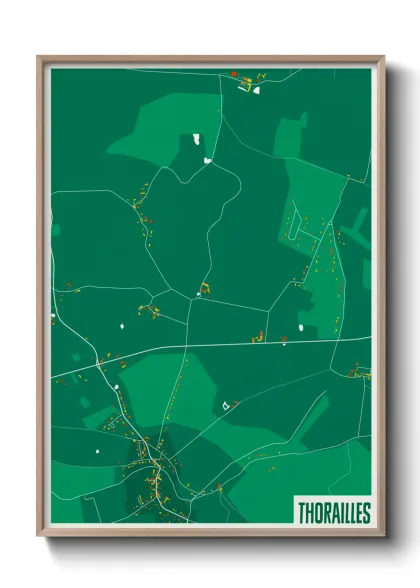 Une affiche de carte sur Thorailles