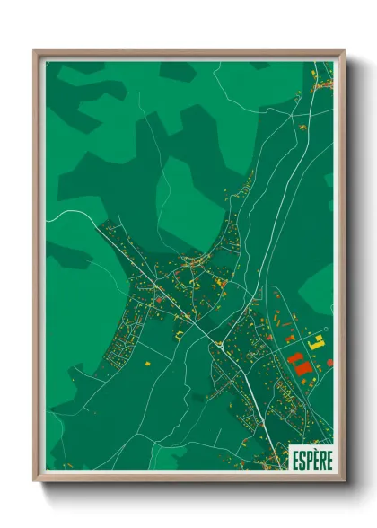 Une affiche de carte sur Espère
