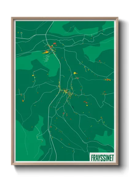 Une affiche de carte sur Frayssinet