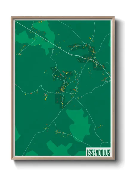 Une affiche de carte sur Issendolus