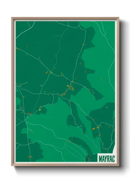 Une affiche de carte sur Mayrac