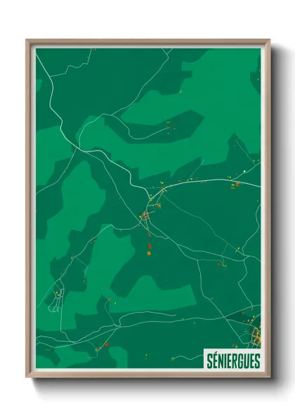 Une affiche de carte sur Séniergues