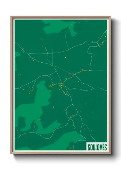 Une affiche de carte sur Soulomès