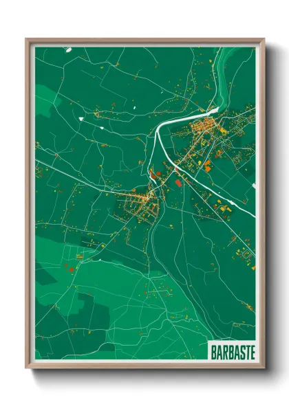 Une affiche de carte sur Barbaste
