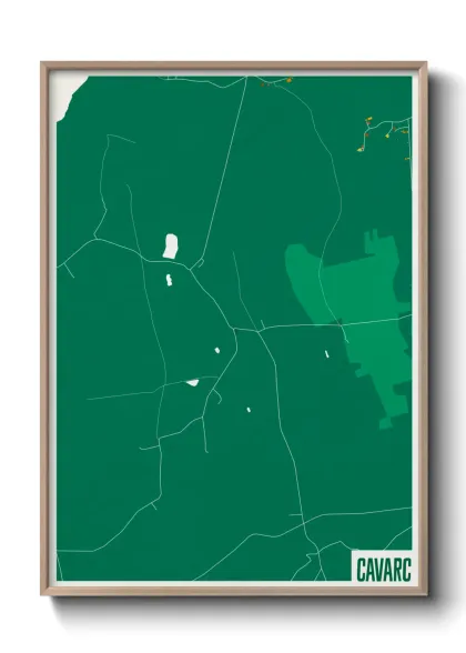 Une affiche de carte sur Cavarc