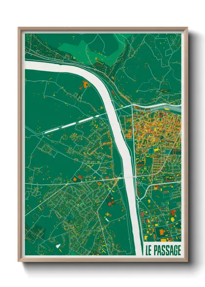 Une affiche de carte sur Le Passage