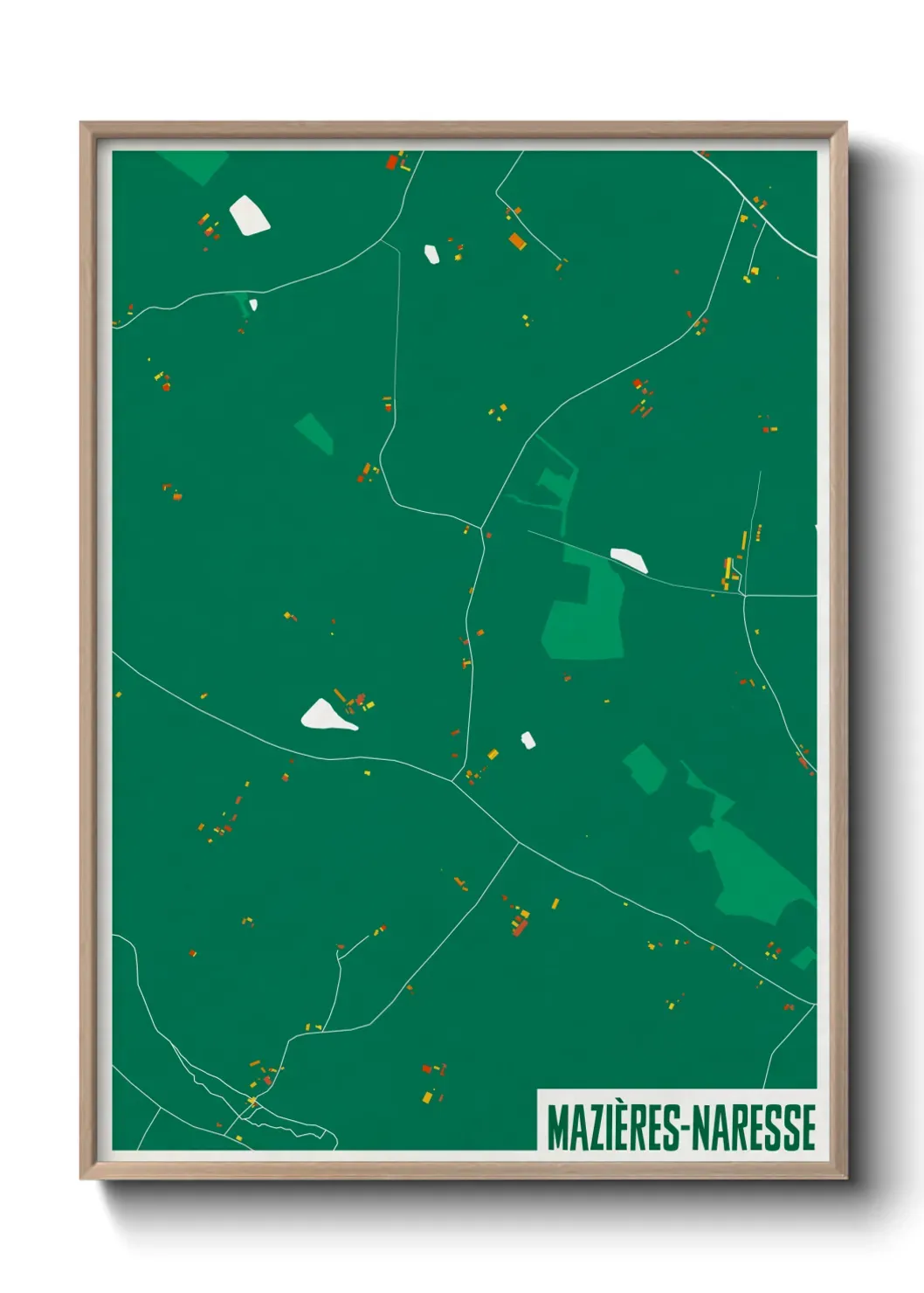 Un poster carteMazières-Naresse
