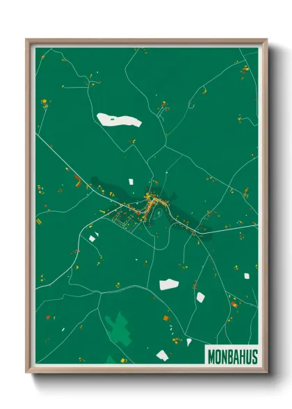 Une affiche de carte sur Monbahus