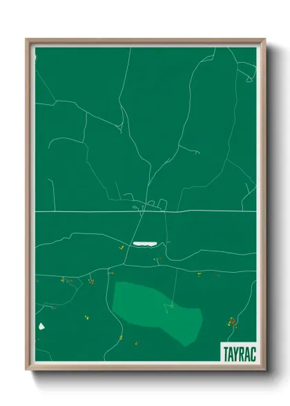 Une affiche de carte sur Tayrac