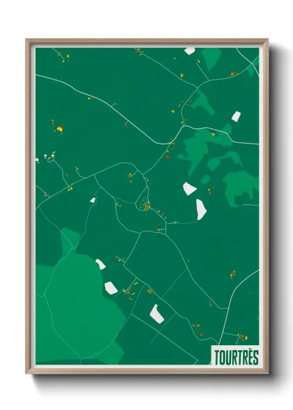 Une affiche de carte sur Tourtrès