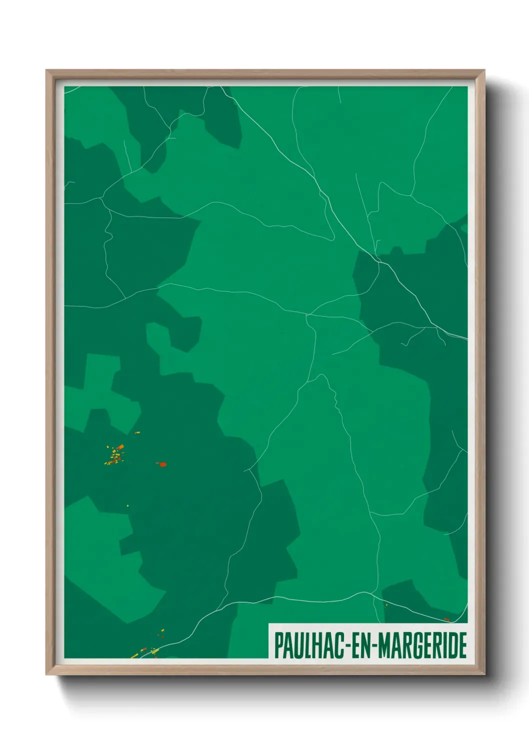 Un poster cartePaulhac-en-Margeride