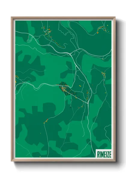 Une affiche de carte sur Rimeize