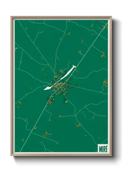 Une affiche de carte sur Miré