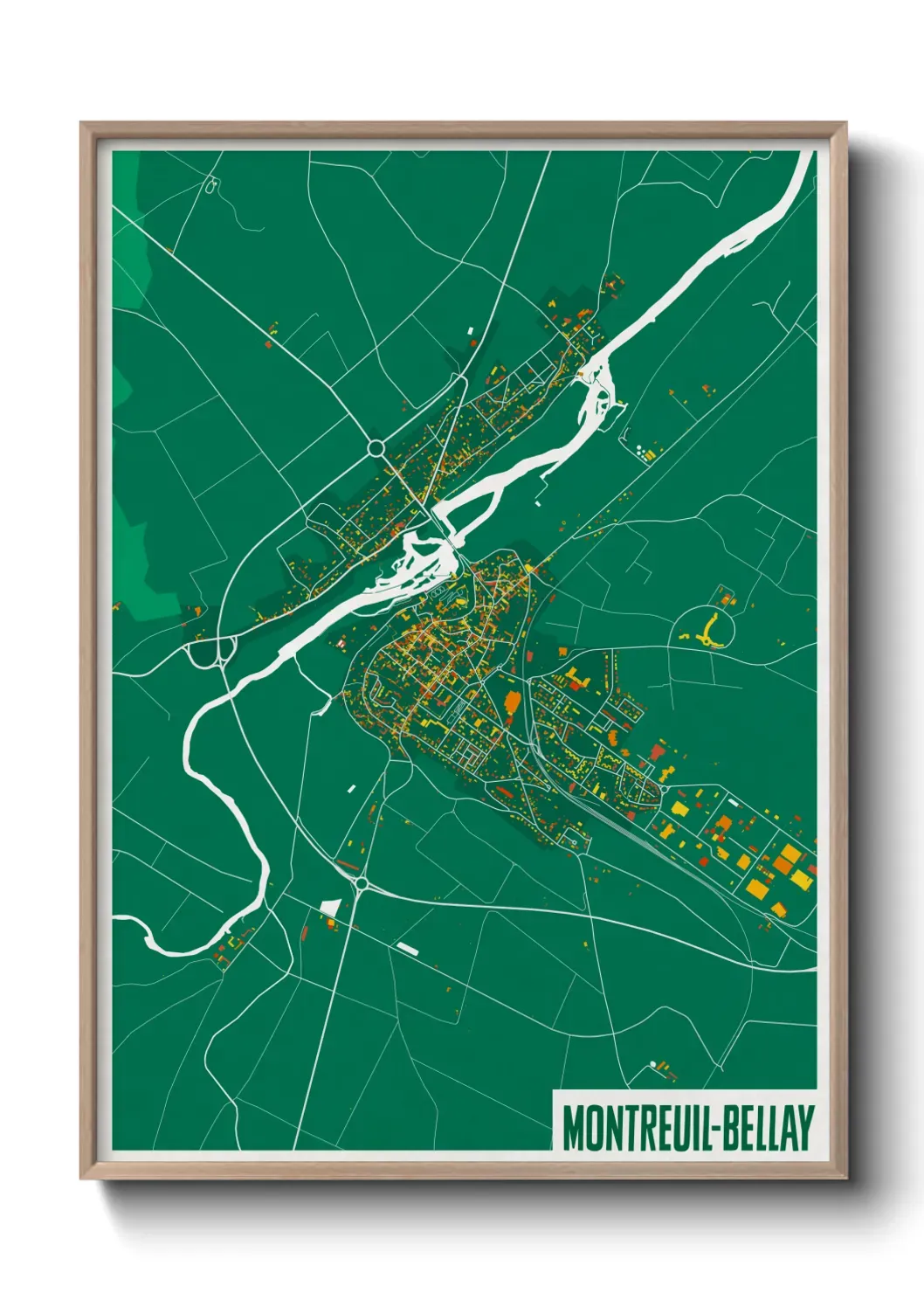 Un poster carteMontreuil-Bellay