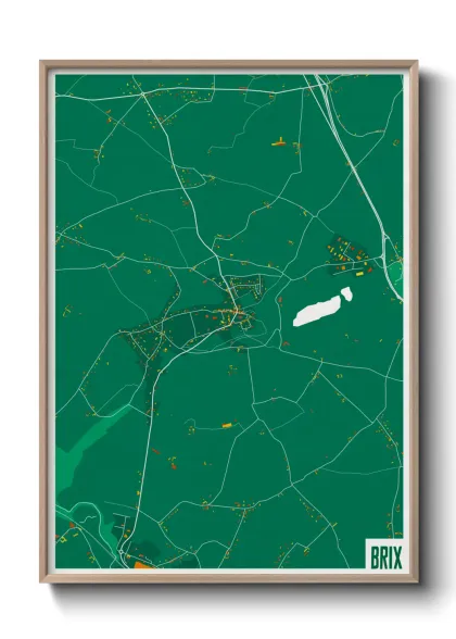 Une affiche de carte sur Brix