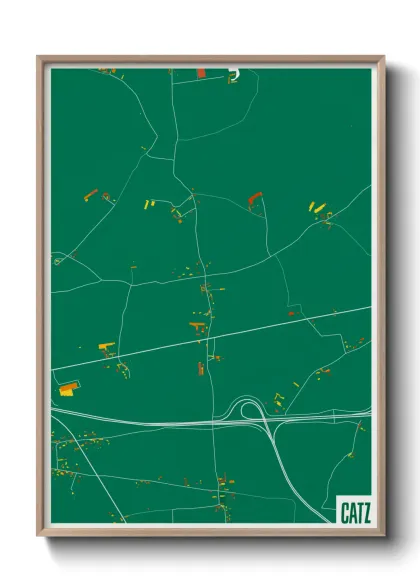 Une affiche de carte sur Catz