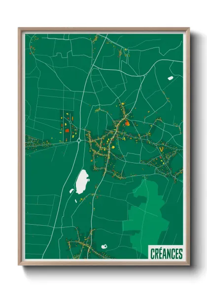Une affiche de carte sur Créances