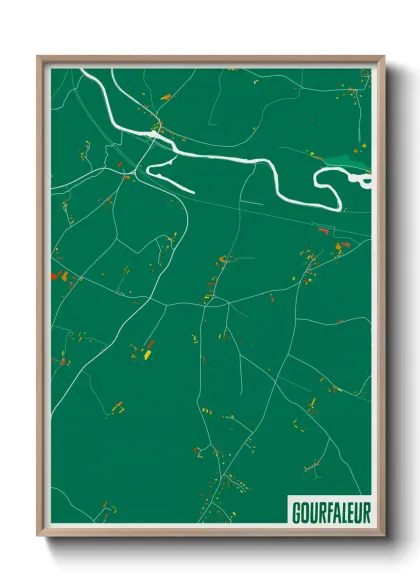 Une affiche de carte sur Gourfaleur