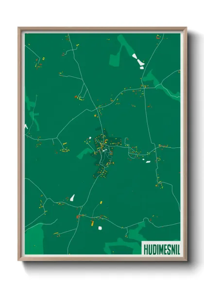 Une affiche de carte sur Hudimesnil