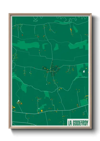 Une affiche de carte sur La Godefroy