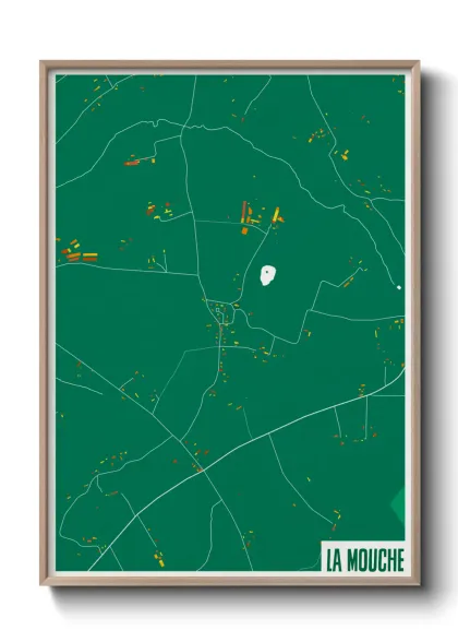 Une affiche de carte sur La Mouche