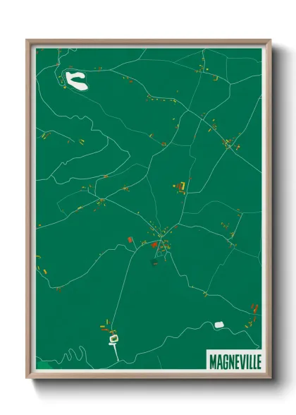 Une affiche de carte sur Magneville