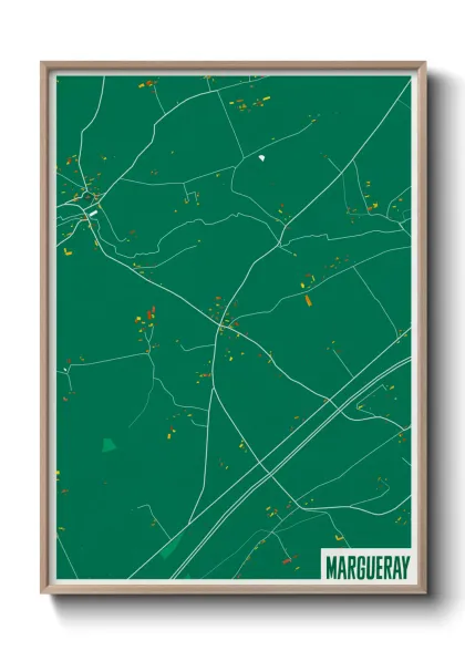 Une affiche de carte sur Margueray