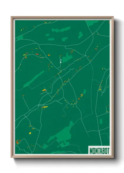 Une affiche de carte sur Montabot